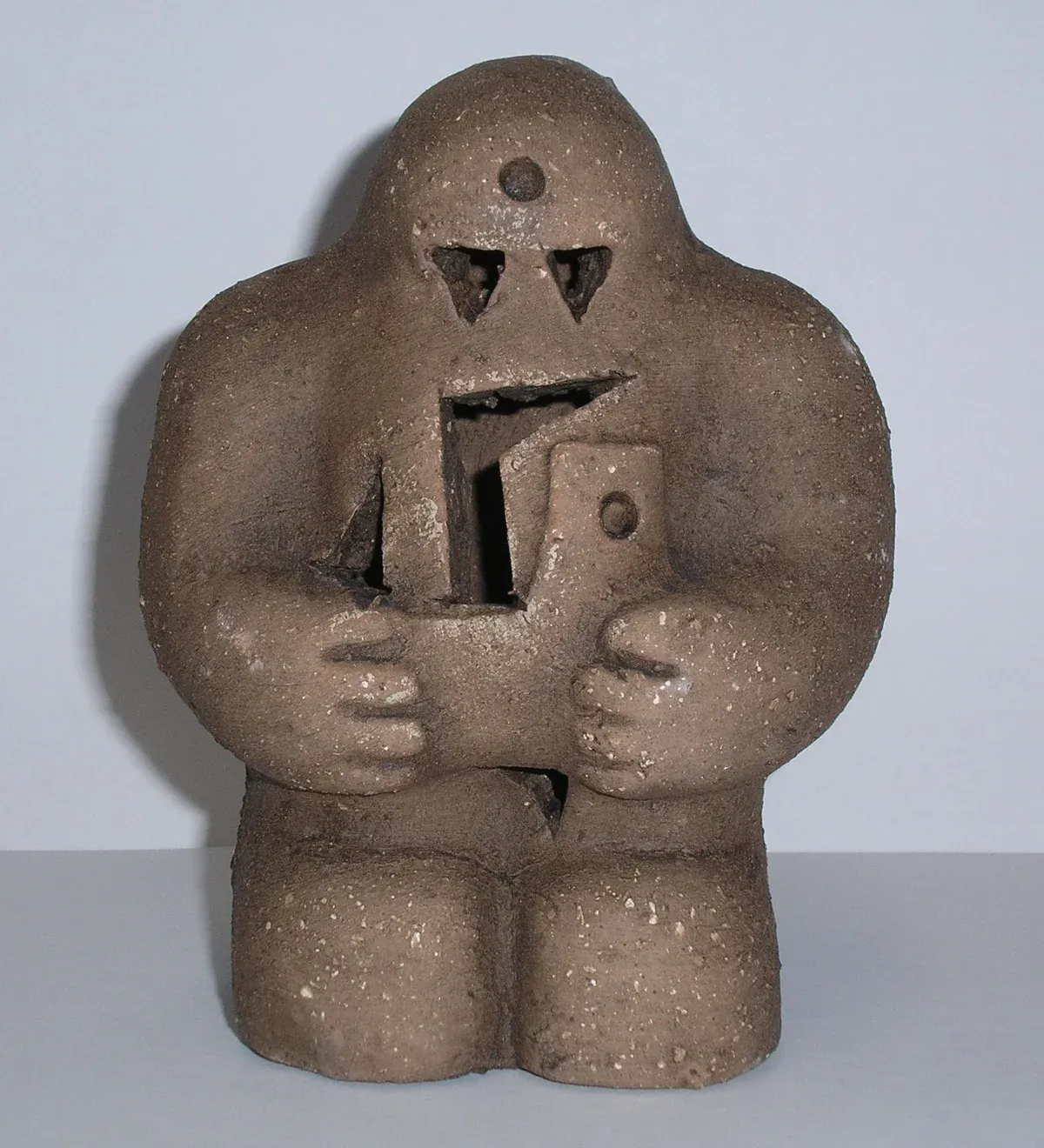 Clay reproduction of the Prague Golem figure linked to the legend told on Prague Jewish Quarter tours